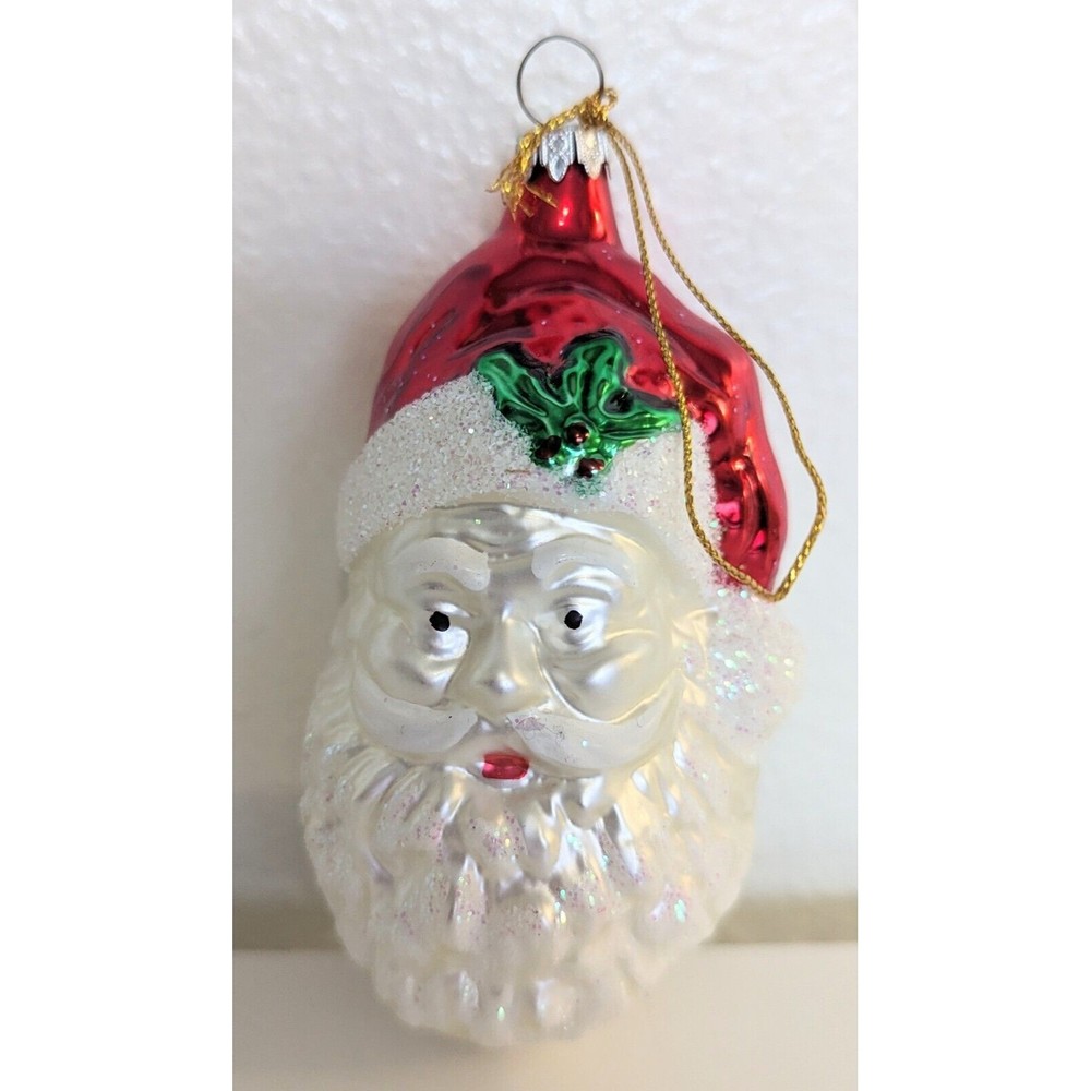 Santa Claus Glass Blown Christmas Ornament